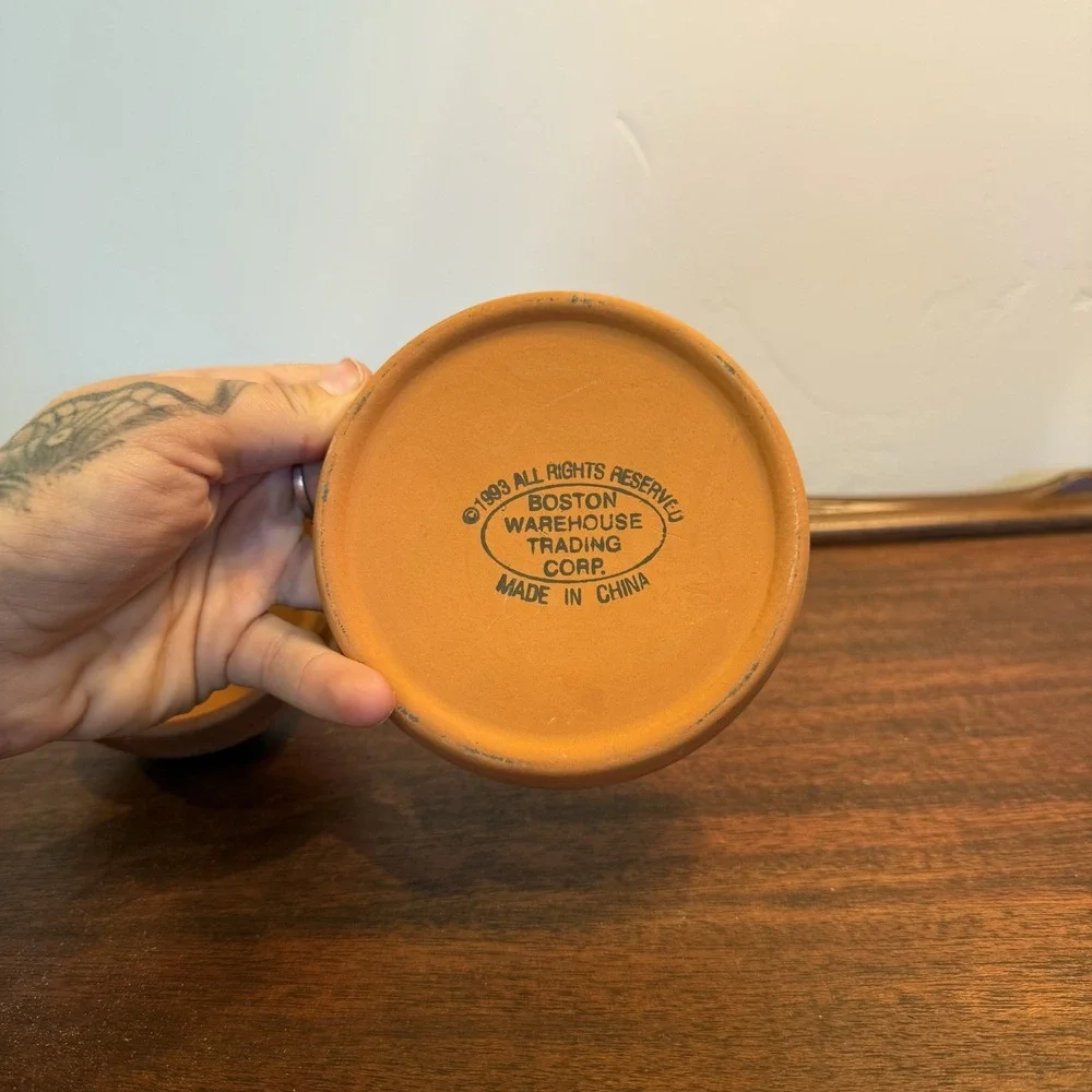Vintage Garlic Baker Roaster Terra Cotta 1993 Boston‎ Warehouse Ceramic